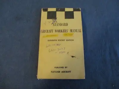 Eleventh Pocket Edition, this manual dates to year 1975 & published by FLETCHER AIRCRAFT. The cover...