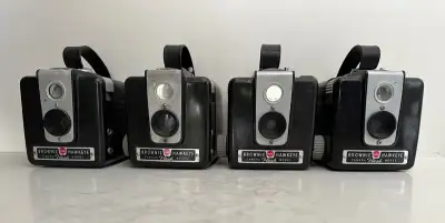 Four Brownie Hawkeye Cameras Flash Model, View more