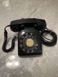 Vintage Black Rotary Phone NE500 