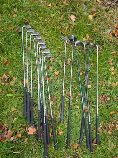 Golf clubs set and extra clubs. Please see pictures. There are two covers and a bag as well, which w...