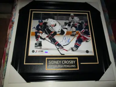 Sidney Crosby Signed & Framed 16x20 Photo - Frameworth, View more