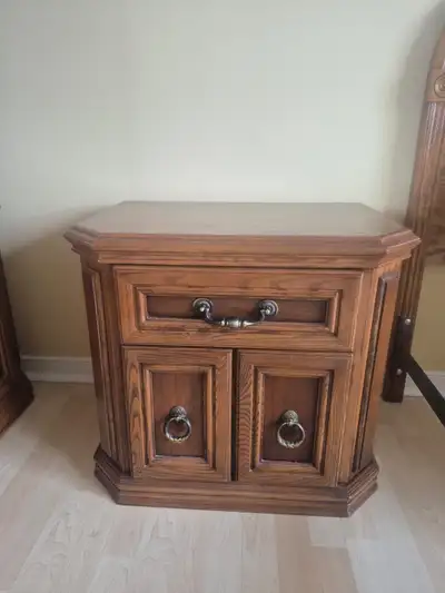 Solid Wood Side Tables/ Nightstands x2, View more