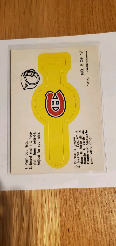 1973-74 OPC O-PEE-CHEE Hockey Push Out Team Rings (NM) in Arts & Collectibles in Oshawa / Durham Region - Image 2