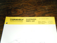 Gravely 50"  Rotary Mower  Parts List  #19384P1