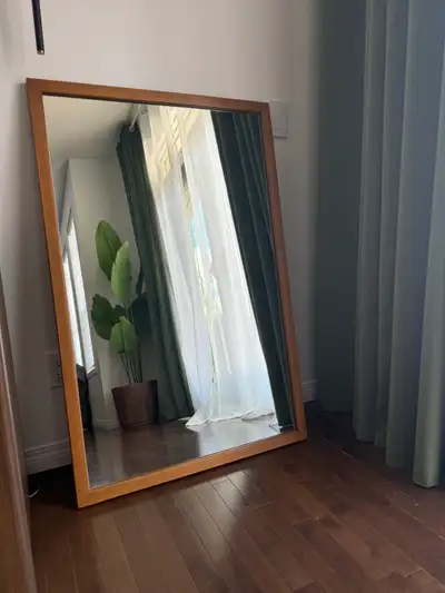 Large MCM  Walnut Mirror by Vic-Art, View more