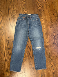 Madewell classic straight jeans 