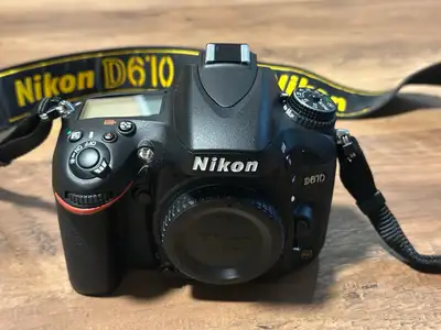Like New Super Clean Nikon D610 DSLR Camera with 50mm Lens, View more