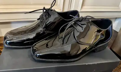 Black Shiny Tuxedo Shoes, View more