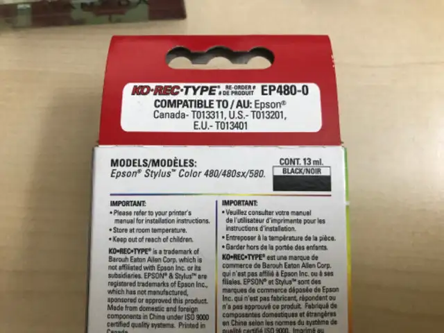 Ink cartridge for epson printer in Printers, Scanners & Fax in Ottawa - Image 4