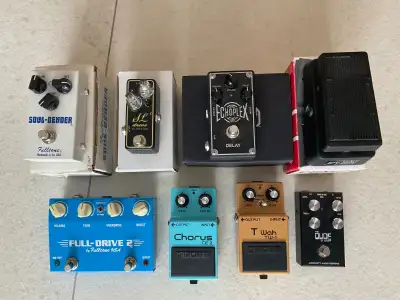 Multiple Guitar pedals, View more