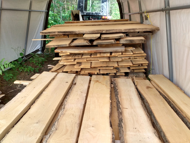 Oak and Maple lumber live edge in Cabinets & Countertops in Sault Ste. Marie