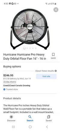ORBITAL OSCILLATION Hurricane Pro Fan