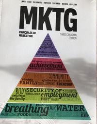 New - MKTG Principles of Marketing 3rd Canadian Edition