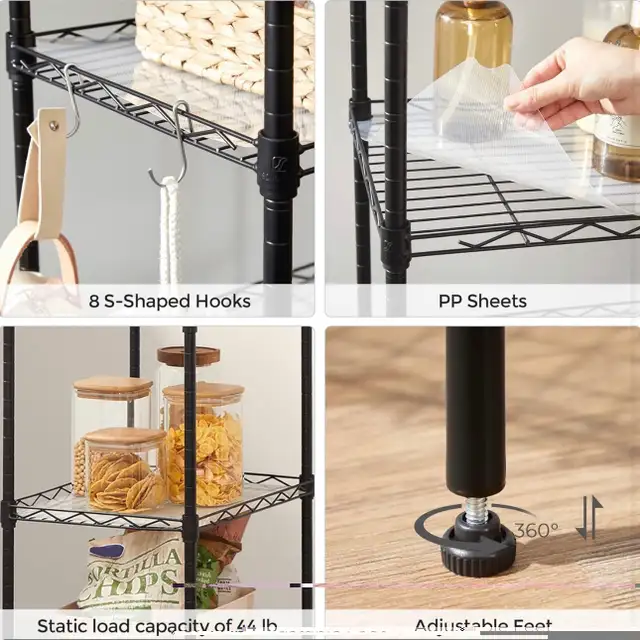 SONGMICS 5-Tier Adjustable Steel Storage Shelf in Bookcases & Shelving Units in Oshawa / Durham Region - Image 5