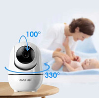 ANMEATE Baby Monitor with Remote Pan-Tilt-Zoom Camera, 3.5inch L