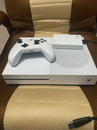 Xbox One S 1TB with one controller, 4TB External hard drive and 