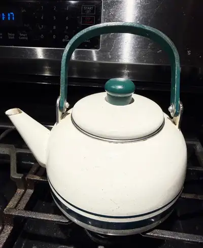 Stove tea kettle used, View more