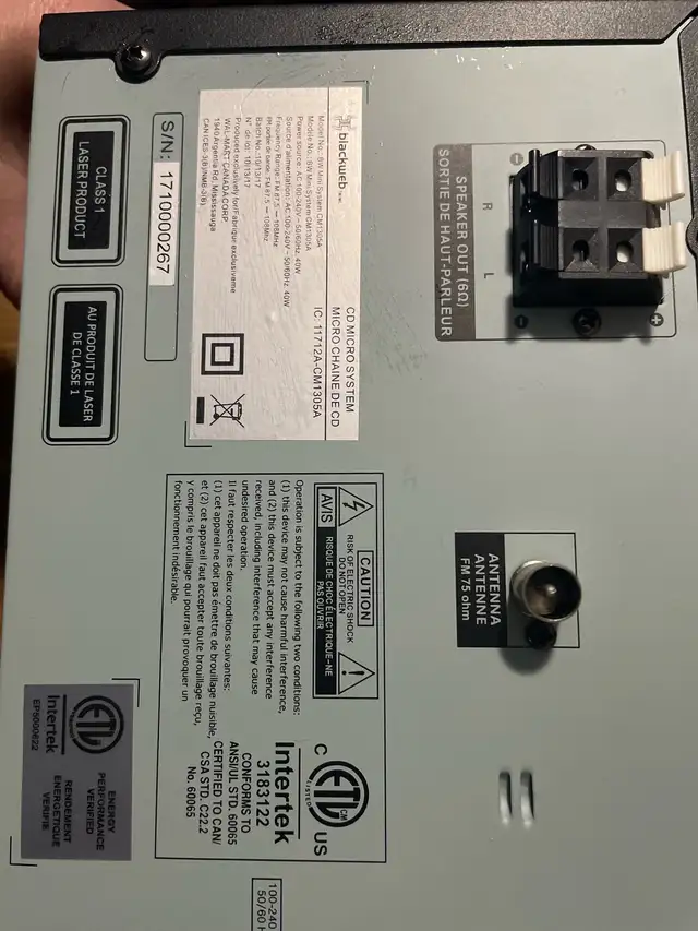 blackweb micro cd stereo system  in General Electronics in Owen Sound - Image 3
