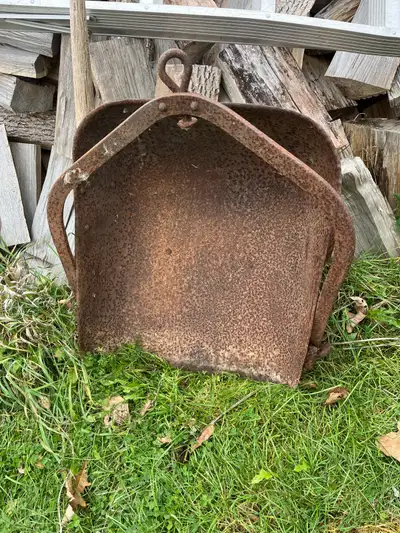 Antique Horse Drawn  Forged Dirt Bucket  - $30, View more