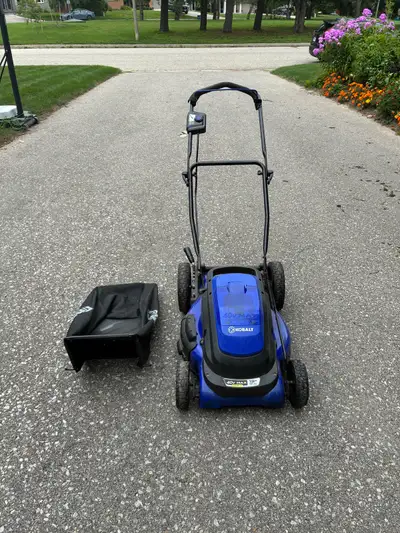Kobalt 19” 40 volt electric lawn mower, View more