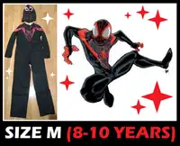 Halloween Costume --- Spider-Man, M. Morales (Size M, 8-10 Years