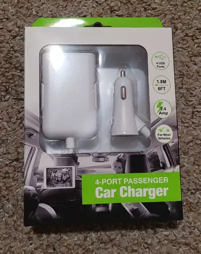 4 Port Passenger Car Charger, View more