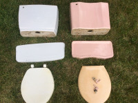 Homart pink toilet tank and lid