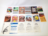 Collection of Vintage Atari & Activision Game Manuals