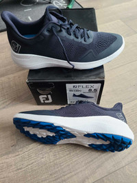 Men's Footjoy Flex Size 8.5 Navy Blue Golf Shoes