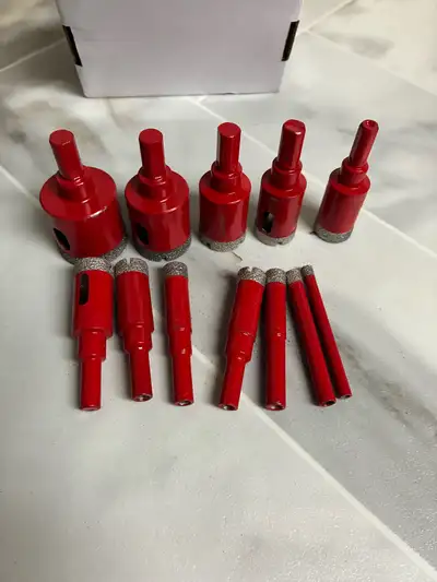 Red Diamond Drill Bit Set - Various Sizes, View more