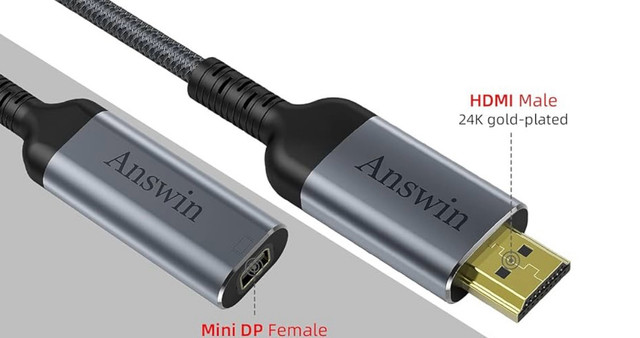 Answin Mini DisplayPort to HDMI Adapter in Cables & Connectors in Markham / York Region - Image 4