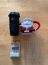 Miscellaneous items - mugs, candles and glasses