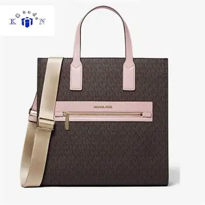 Michael Kors Kenly Large Tote MK Logo Signature PVC Bag, View more