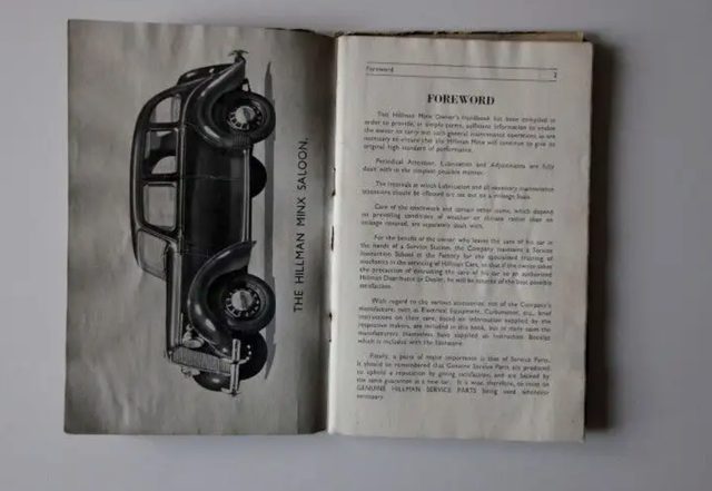 HILLMAN MINX 1946 Owners Handbook in Arts & Collectibles in Drummondville - Image 4
