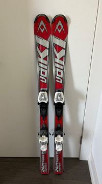 Völkl Racetiger GS Junior Skis (120cm) + Poles (100cm)