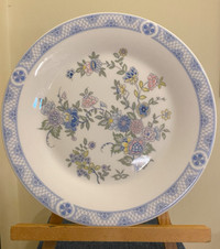 10 ROYAL DOULTON CONISTON CHINA H5030 BLUE FLORAL DINNER PLATES