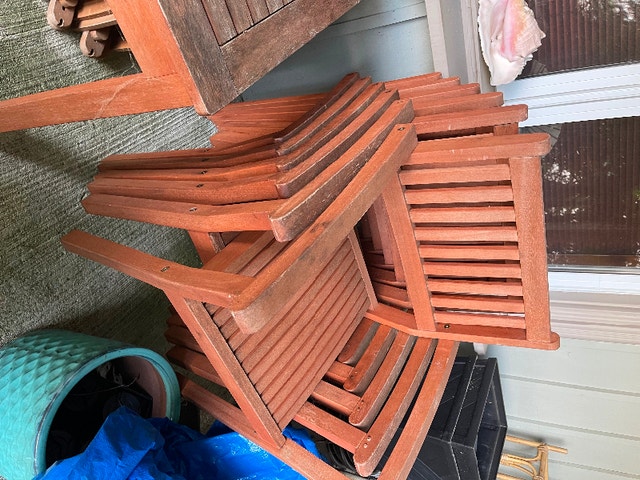 Outdoor Patio Set Teak Wood Patio & Garden Furniture Kawartha Lakes Kijiji