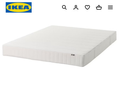 NEW king mattress and wood foundation/box with cover