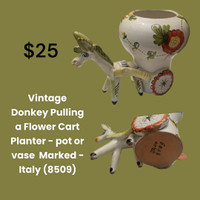 Vintage Donkey pot/vase