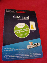 Sim Card for Cell Phone.  BRAND NEW