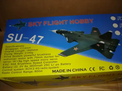 NEW SU-47 2x70mm EDF Jet Vector Thrust PNP Rc Airplane, View more