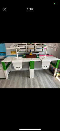 Kids tables, chairs , wall mounted organizers 