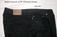 Ralph Lauren 22W Pants and Jeans, black, excellent, straight cut