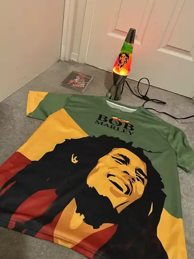 Bob Marley lava lamp,XXL shirt , dvd , View more