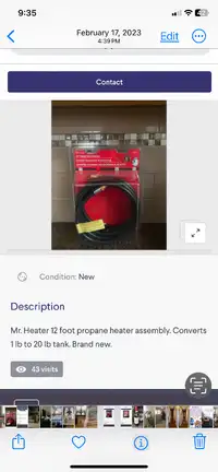 Mr Heater propane heater assembly
