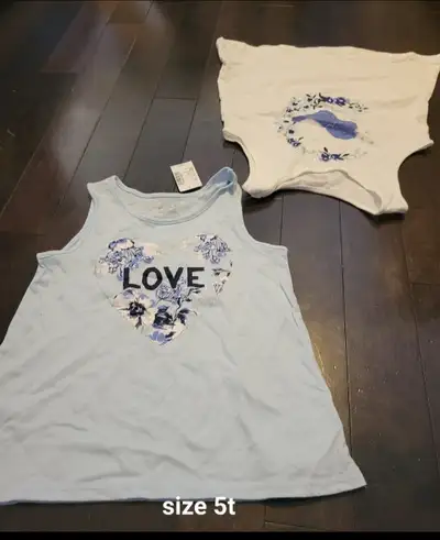 Girl's size 5t set of 2 tank tops (new with tag), View more