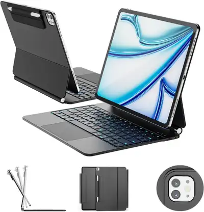 for iPad Air 13-inch Case with Keyboard M4/M3/M2 (2026/2025/2024, View more