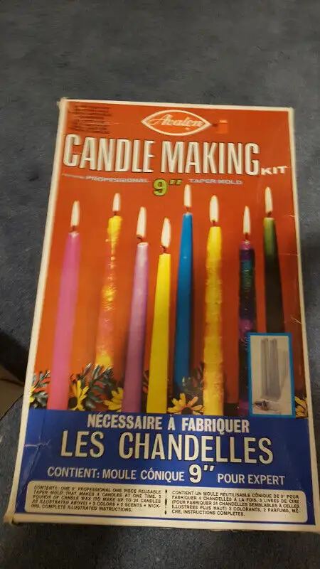 Vintage (approx. 1971) Avalon Candle Making Set with Box.63347536851201123