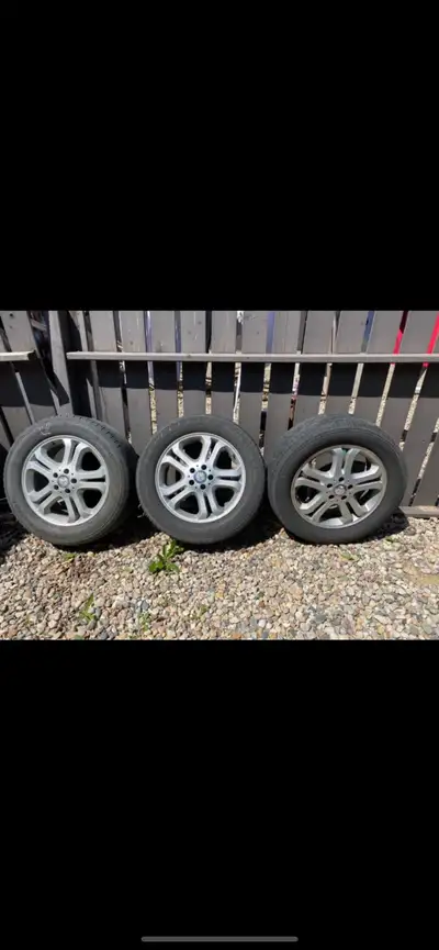 18” rim with tires from 2008 Mercedes Benz ML , a set of three, $180 plz text Andy at 306 530-7474,...