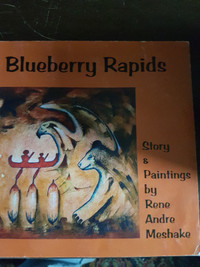 Native artist,signed book,(blue berry rapids)